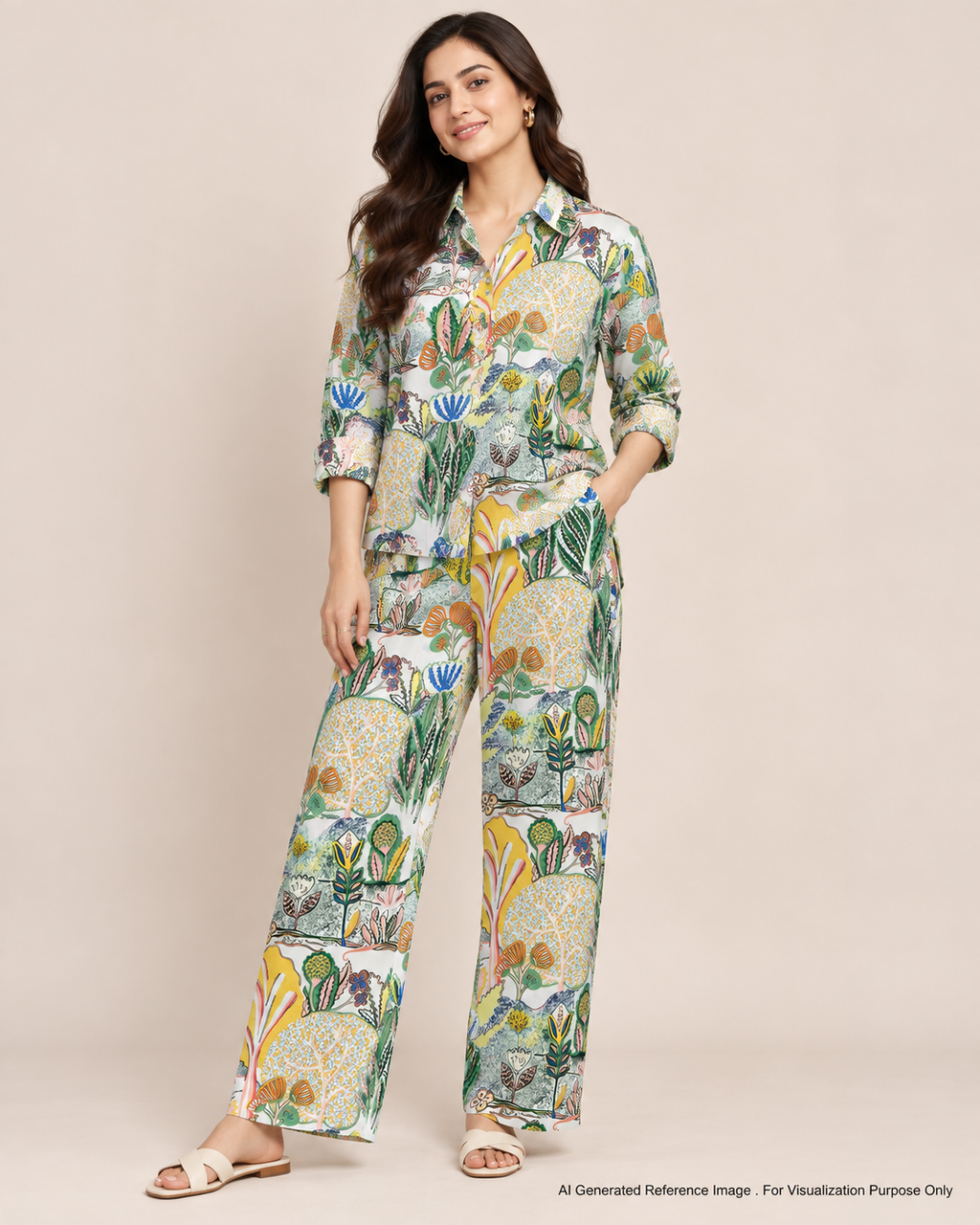 Botanical Garden Armani Satin Print | 2502062