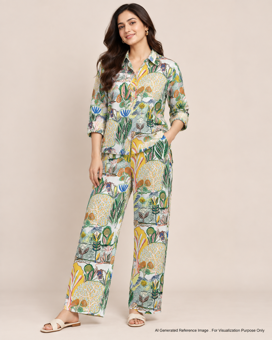 Botanical Garden Armani Satin Print | 2502062