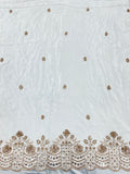 Floral Arch Beadwork Crepe Fabric | 2507408
