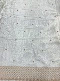 Lattice Beadwork Crepe Fabric | 2507408