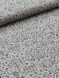 Mughal Paisley & Floral Silk Threadwork Fabric | 2504014