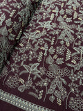 Burgundy Botanical Luxe Sequin Silk | 2506584