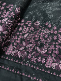 Midnight Bloom Sequin Embroidered Silk | 2504474