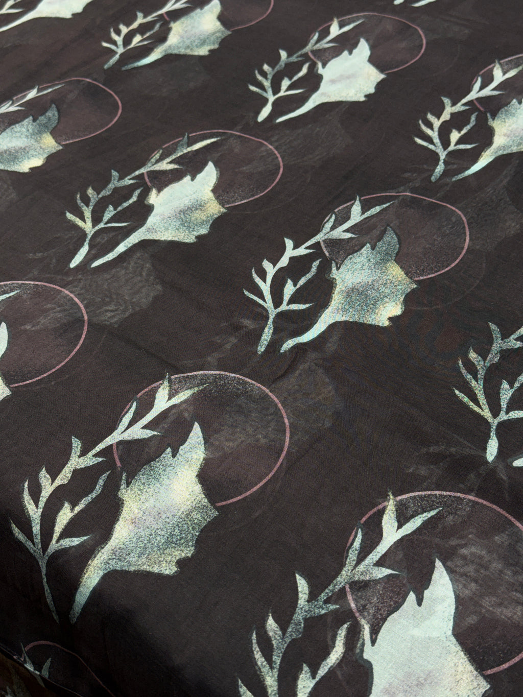 Moonlit Leaf Pure Mul Cotton Print | 2507026
