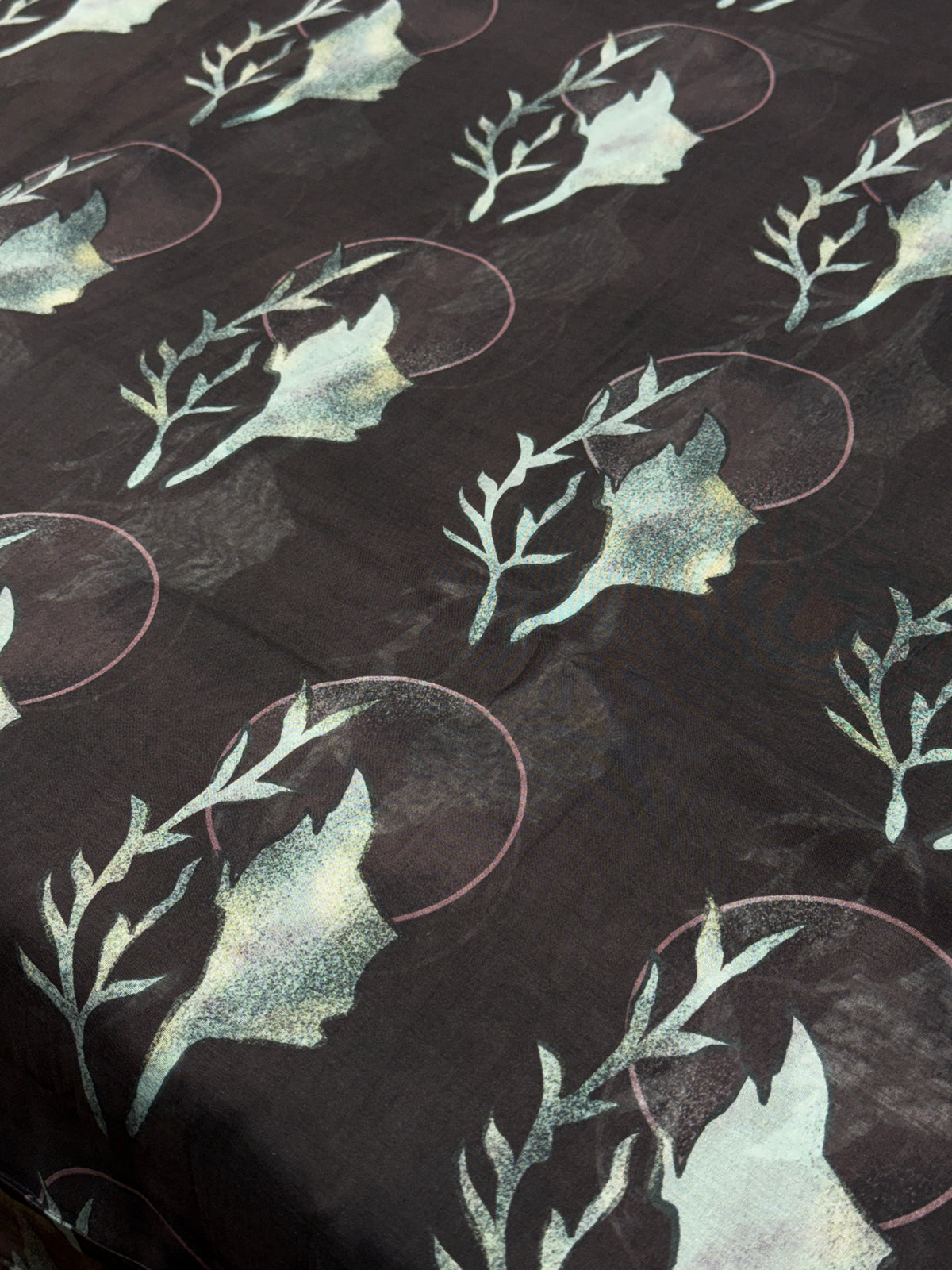 Moonlit Leaf Pure Mul Cotton Print | 2507026
