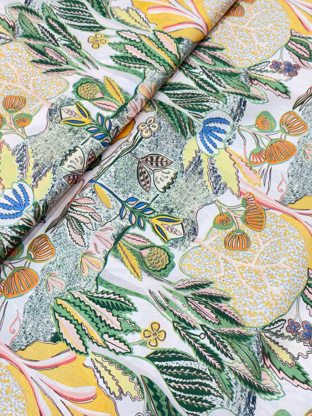 Botanical Garden Armani Satin Print | 2502062