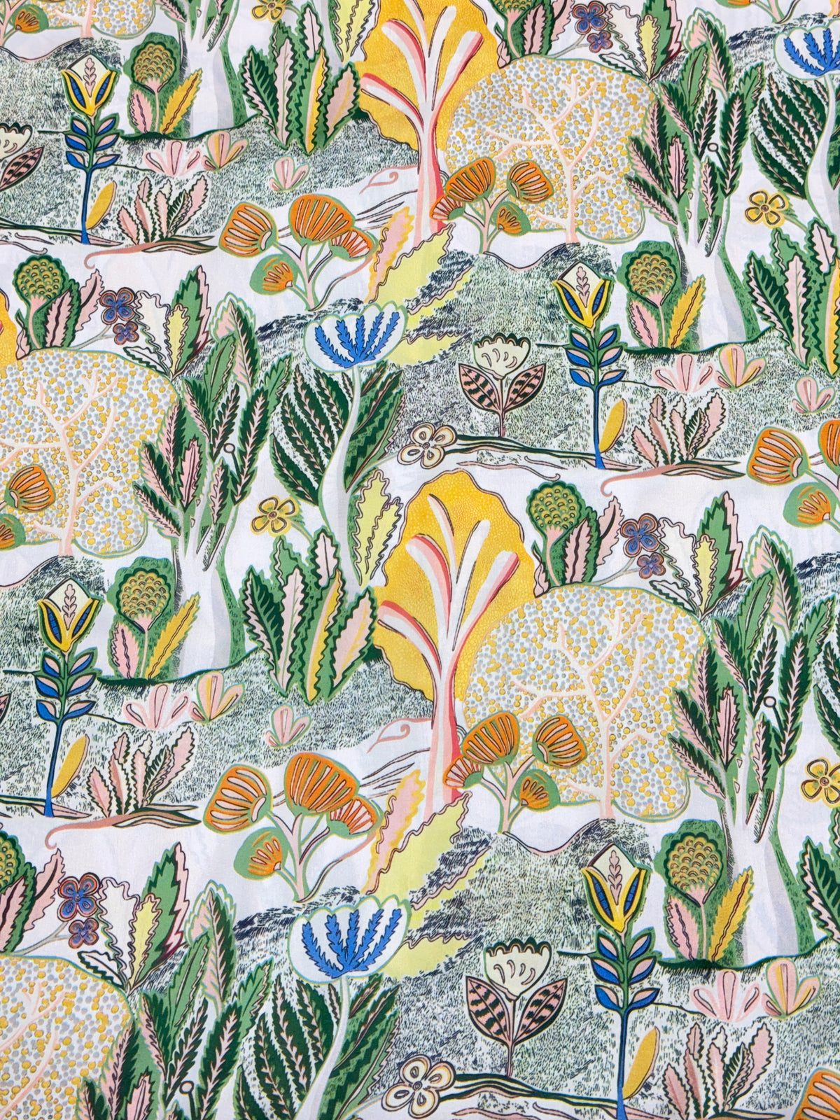 Botanical Garden Armani Satin Print | 2502062