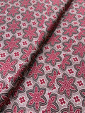 Wine Ajrakh Floral Modal Satin Print | 2506923