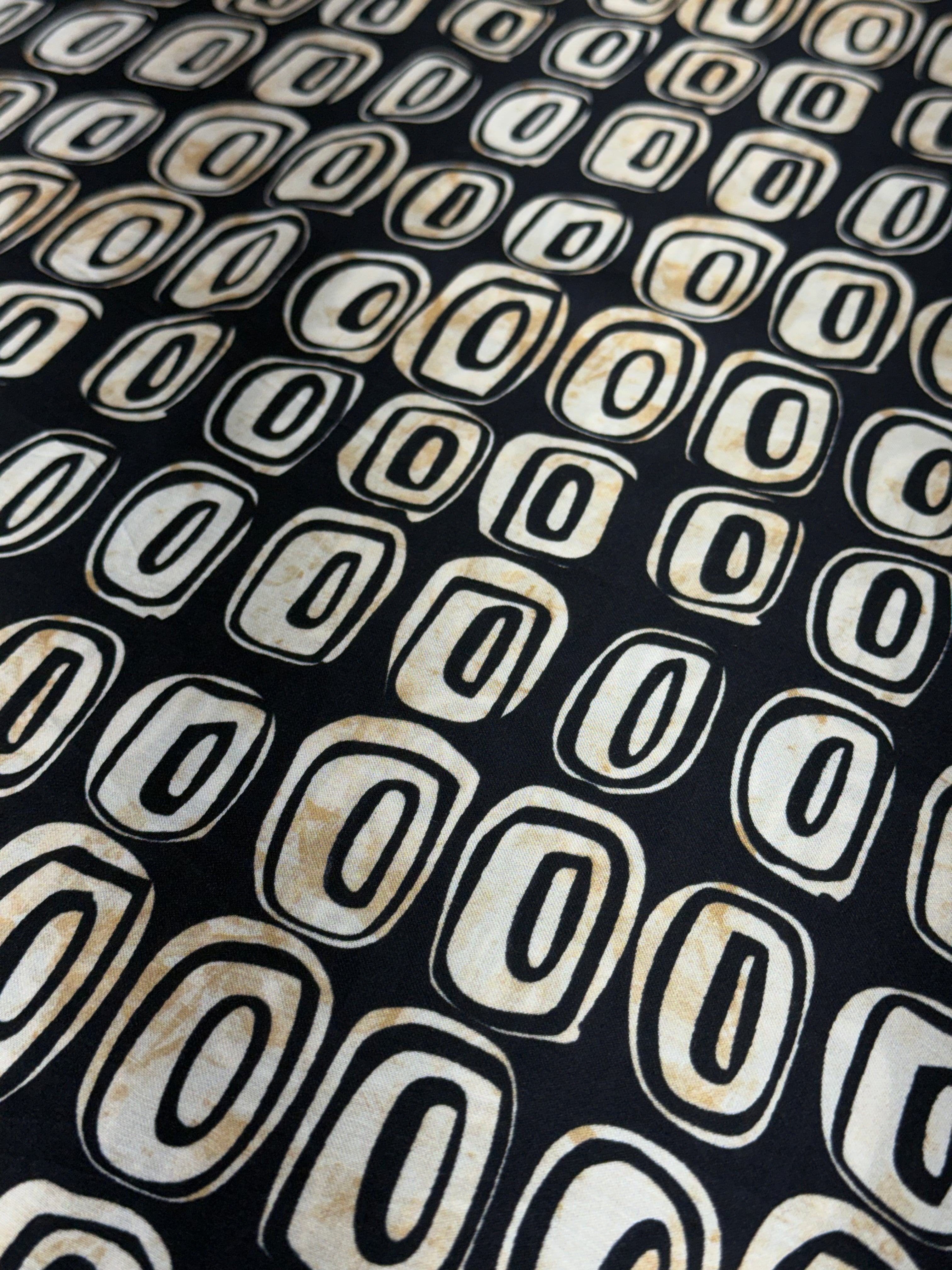 Midnight Geo Loop Modal Satin Print | 2506923