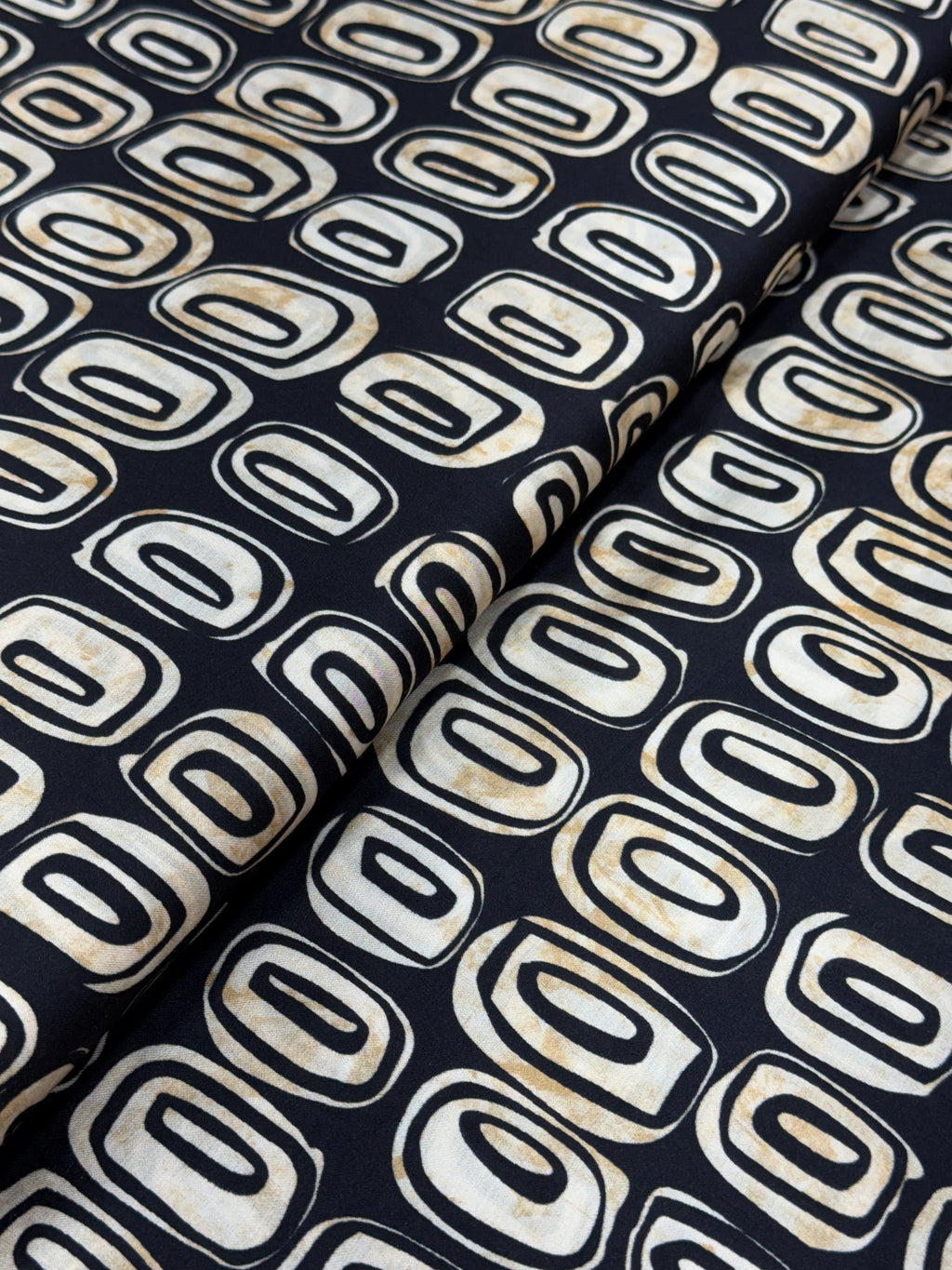 Midnight Geo Loop Modal Satin Print | 2506923